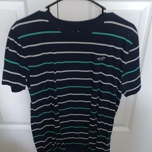 Hollister Navy Striped Shirt